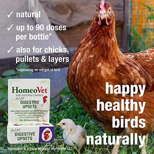 Transformações digestivas aviárias homeopet, suporte digestivo saudável para aves e pássaros de estimação, 15 mililitros