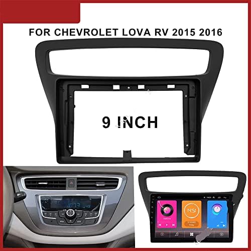 Painel de Fáscia de Rádio de Carro de 9 polegadas para Chevrolet Lova RV 2015 + quadro estéreo