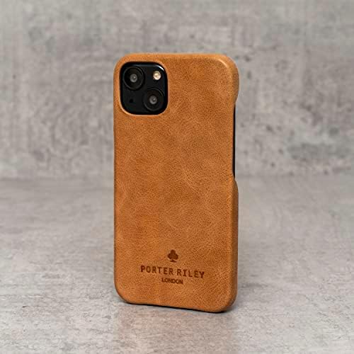 Porter Riley - Caso de couro para iPhone 12 Pro Max. Caso traseiro de couro genuíno premium