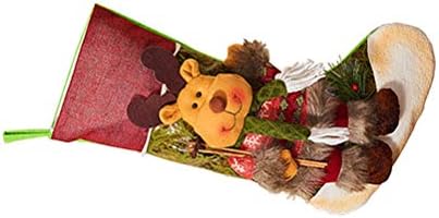 ABOOFAN VINTEGE 3D Meias Decorações de Natal Presentes Meias de Natal para Decoração de Natal Use Festo Party Favor