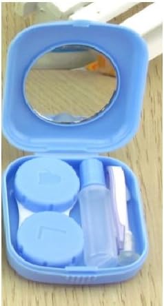 Sheery E 2 PCs Mini Travel Contact Lens Case Kit Kit Box