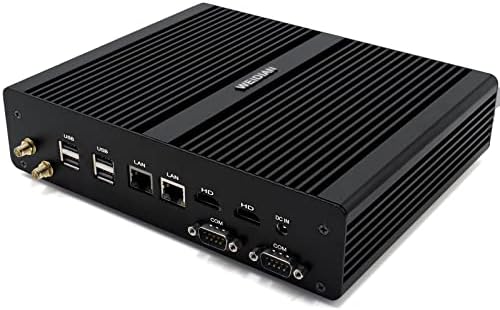 Weidian Mini Computers com Windows 10 Core i7-5500U, Mini Desktop Computer Dual HDMI, 2 RS232 Wi-Fi 2 NIC RS232 COM, USB 3.0 Optical