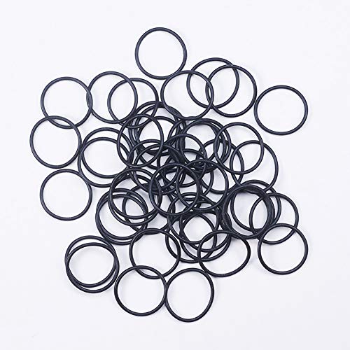 Othmro 50pcs Nitrile Rings Rings de borracha, arame de 2 mm DIA 30mm od métrica de vedação NBR arruelas de borracha