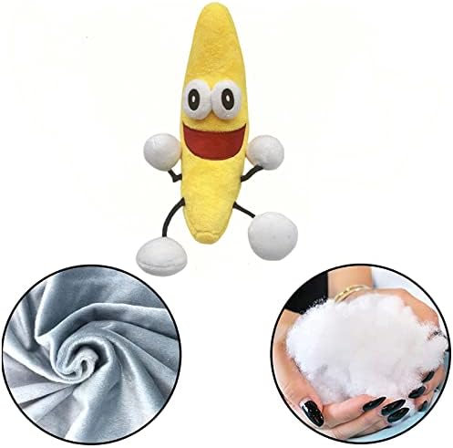 Brinquedos de pelúcia de caça cerebral de shovelware, o brinquedo da dança de utensílios de bananeira para fãs, algodão macio
