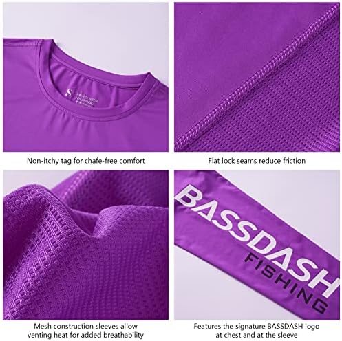 Bassdash Mulheres UPF 50+ Proteção solar UV Camisas de manga comprida Camiseta rápida seca para pescar caminhadas