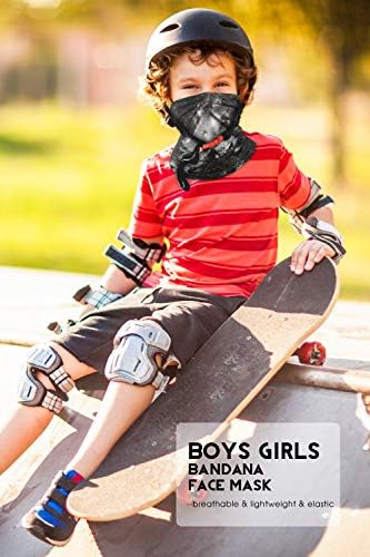 9 PCS Kids Face Mask Neck Palinhas de cobertura completa Bandanas de bandeira do pescoço para meninos meninas