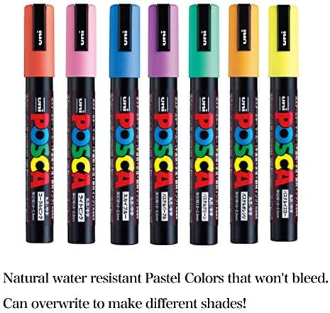 Uni Japan Paint Marker Full Range Pacote de marcação de caneta de caneta média PC-5m 29 Cores Produto de mercado doméstico japonês