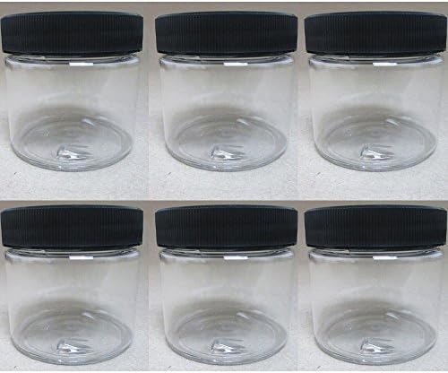 Plástico de 6 oz 2 oz de recipientes transparentes vazios