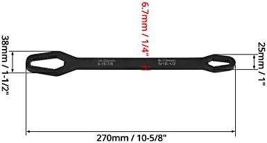 Chave de ponta dupla de QWORK, 8-22 mm de ferramentas de reparo de chave de chave de chave de soluço de 8-22 mm para