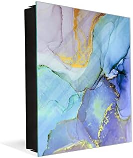 Conceito Caixa de montagem de parede de cristal juntamente com a placa decorativa de apagamento seco KN03 Série de abstrações coloridas