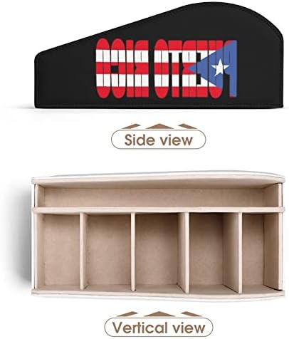 Porto rico -rico -rico Country TV TV Remote Control Titulares Organizador Box Pen Pencil Desk Storage Caddy com 6