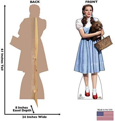 Pessoas de papelão Dorothy segurando Toto Life Size Cardboard Cutout Stand -up - The Wizard of Oz 75th Anniversary