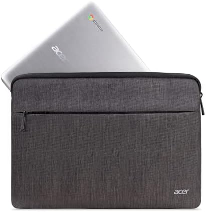 Acerra de laptop de proteção de Acer | Caderno de até 15,6 | Acesso fácil de zíper para os adaptadores, mouse ou dongle
