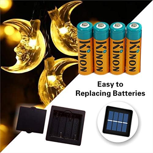 Kinon Double uma baterias recarregáveis ​​1.2V NICD AA 1000mAh para luzes solares solares ao ar livre Luzes da paisagem