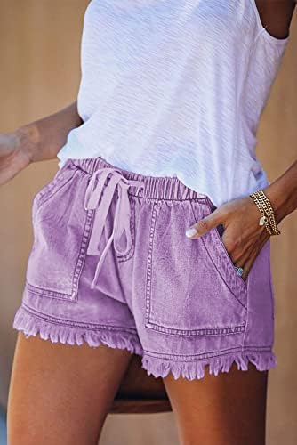 Shorts leves de shorts leves de YOCUR Casual calças de calça curta casual da cintura elástica da cintura