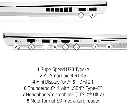 HP New Omen - 16,1 Micro -Edge QHD 2K Laptop para jogos 165Hz - Intel Core i7 11800H - B & O - Nvidia geForce RTX
