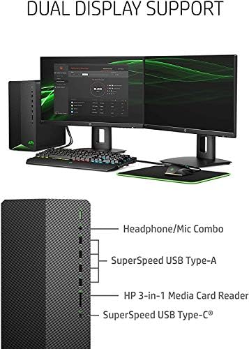 2022 HP Pavilion TG01 Gaming Desktop-10th Intel i7-10700F CPU 8-CORE-12GB NVIDIA RTX 3060-32GB DDR4-1TB PCI-E SSD + 2TB HDD-WIFI