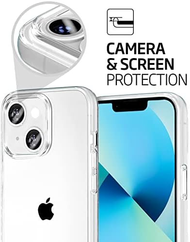 Tenoc telefone compatível com iPhone 13 mini, Clear Case Chefe de Chegamento Protetor Tampa Slim para Liberação de 5,4 polegadas