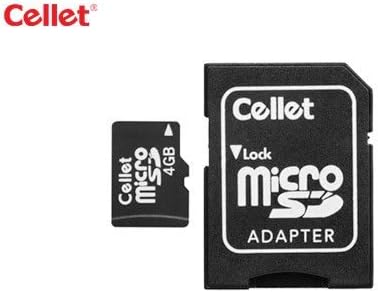 MicroSD de 4 GB de 4 GB para Smartphone Pantech Breakout Memória flash personalizada, transmissão de alta velocidade, plug and play, com adaptador SD em tamanho grande.
