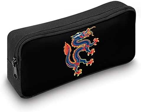 Caixa de dragão chinês Caixa de lápis de alta capacidade de papelaria Bolsa de maquiagem Bolsa Yho Design para Escola de Escola
