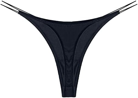 Youngc Womens calcinha alta algodão de algodão sólida Roupa sólida v corda calcinha calcinha G-strings para mulheres sexy