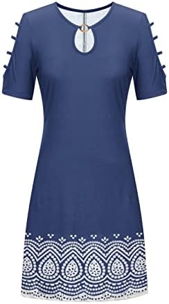 Vestido de verão da primavera do LCZIWO para mulheres 2023 Dresco de túnica de túnica fria de tira fria Mini vestidos de manga curta de recorte