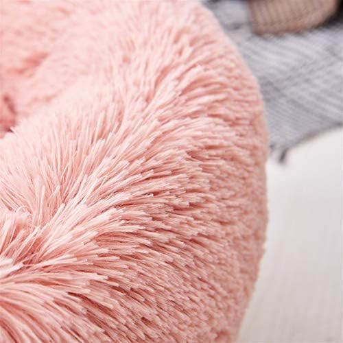 Dekika adorável cama grande de animais de estimação, leito de estimação fofo tapete macio de inverno de inverno para cães gatos rosa-1