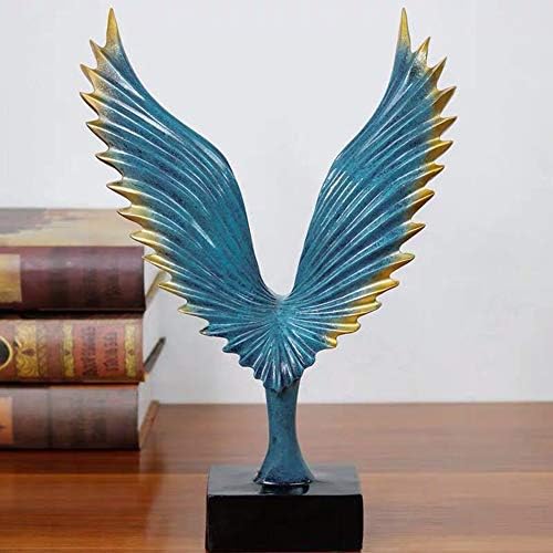 A1 escultura de decoração de domicílio mural bruto, estátua simulada de pássaro de asa não determinada, estátua de resina cosmética,