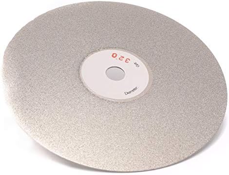 Drilax 6 polegadas Grit 320 Qualidade profissional de alta densidade revestida com diamante lapidador lapidary lapidary disco
