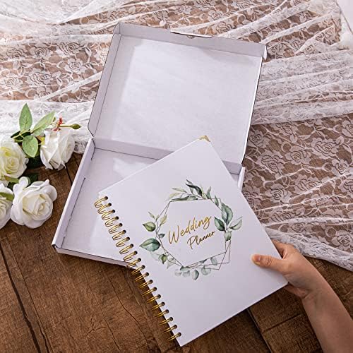2023-2024 Complete 180 páginas Planejador de casamento Livro e organizador para a noiva, livro de planejamento de casamento de capa