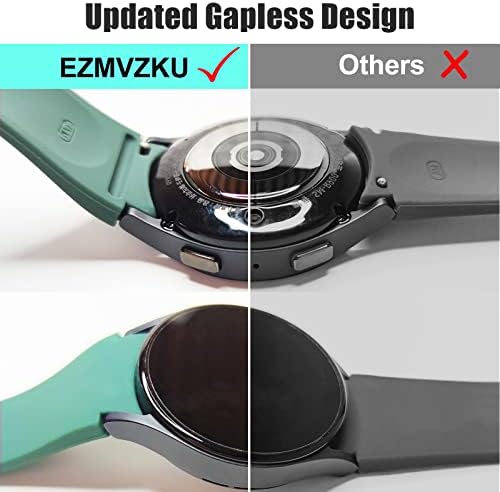 Ezmvzku 10 pacote sem bandas de gap para Galaxy Watch 5 Pro 45mm Sport Silicone Band for Women com [6+8pack] Compatível