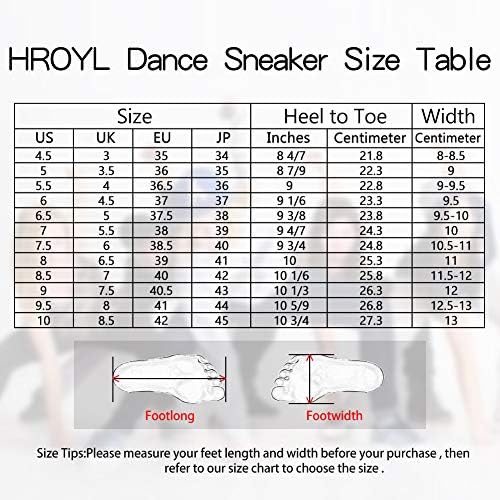 Sapatos de dança de jazz de couro Hroyl Slip On Practice Jazz Modern Shoes para Unisex Modelo-Z-359