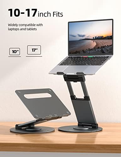 Nulaxy Telescópica 360 Laptop rotativo Stand para a mesa de altura ajustável Pulpe