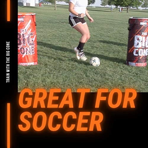 Cone de treinamento esportivo de Big Cone, aro para basquete, futebol, futebol e lacrosse