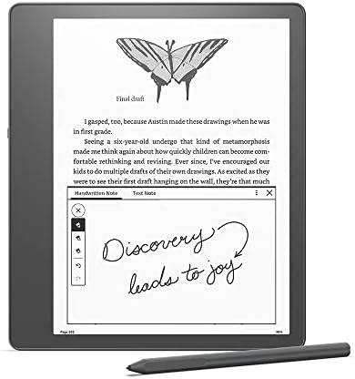 Pacote de escriba Kindle. Inclui Kindle Scribe, Premium Pen e Nupro Bookcover em Black