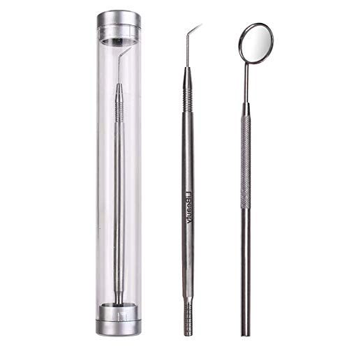 Ferramenta de elevador de cílios de metal libeauty com espelho de cílios reutilizável Tool Stick Stick Stick, Extensões de cílios Ferramenta de separador de cílios com marcador de comprimento Anexando e penteados Lash