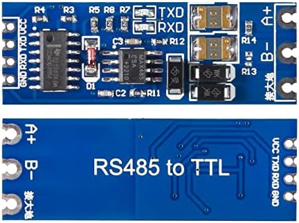 QCCAN 8PCS TTL para RS485 Módulo, 485 para porta serial Uart nível de conversão mútua Módulo de alimentação 3.3V 5V