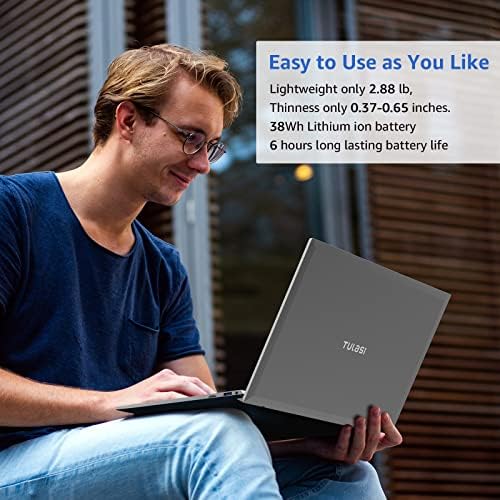 Tulasi Laptop, 8 GB de RAM 128 GB SSD, Intel Celeron J4005 Computador, laptop Windows 11, laptop HD Full HD Full, Suporte 2,4g/5g