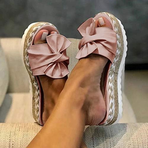Sandálias de Soyienma para mulheres, Casual Flor Floral Flip Flip Sandals Sandal