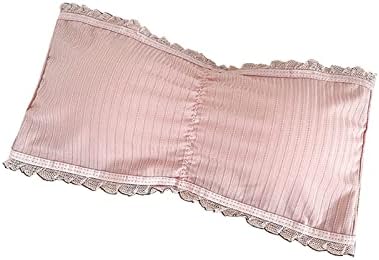 Sutiã de bandeau para feminino de renda feminina aparada de sutiã de sutiã de sutile twea