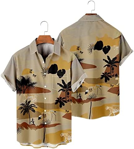 Mens camisa de boliche dos anos 50 Camisetas de praia vintage Mens muito alto