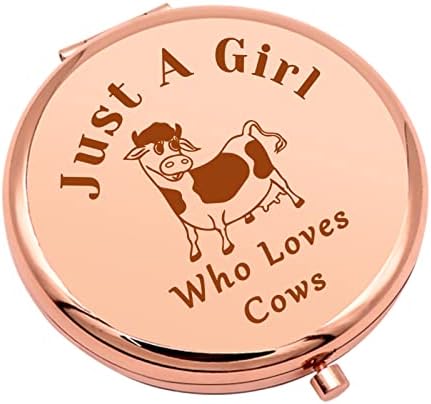 Presentes de vaca Presentes de amante de vaca para garotas de fazenda espelho de maquiagem compacta para mulheres presentes