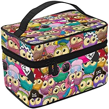 Organizador de bolsa cosmética Sugar Skull Skeleleton Floral Artista portátil Case de armazenamento Bolsa de maquiagem