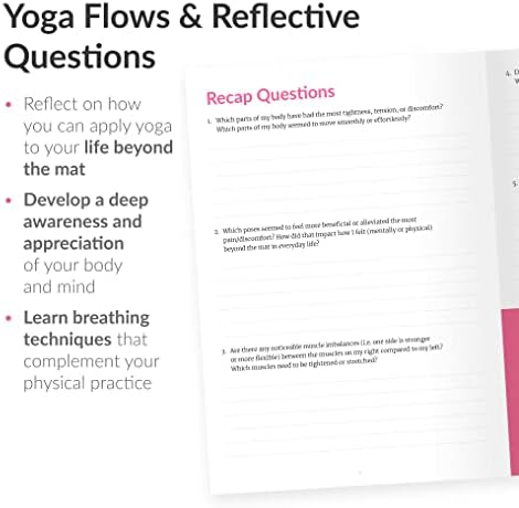 O Sidekick Journal de Yoga by Habit Nest. Guia para iniciantes para construir uma forte prática de ioga. Rotinas diárias