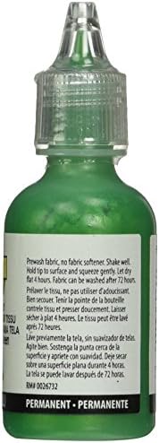 Duncan artesanato rabiscos tinta de tecido dimensional 1 oz. Garrafa: verde de Shamrock iridescente