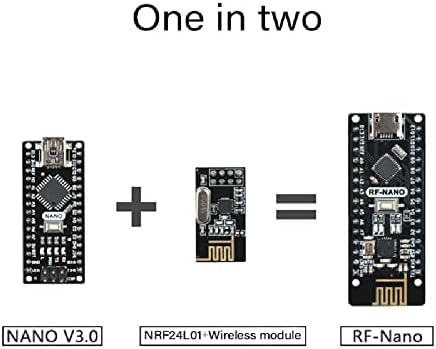 Nano Board NRF24L01+ 2,4G 5V Módulo de placa de chip V3.0 Wireless CH340 com porta Micro USB para Arduino