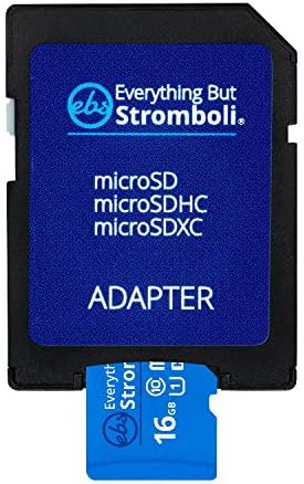 Tudo, exceto o cartão de memória Stromboli Microsd 16 GB