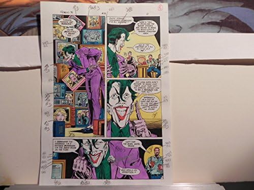 Batman/Robin II: Arte da Produção Selvagem do Joker assinada A. Roy com Coa PG.6