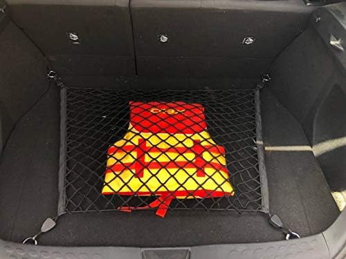 Floor Style Automotive Elastic Trunk Mesh Cargo Net para Toyota C -HR Limited XLE 2018 - 2022 - Organizador e armazenamento premium - rede de bagagem para crossover - Melhor organizador de carros para Toyota C HR