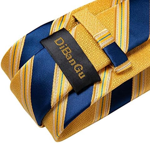 DiBangus seda gravata lenço de lenço de lenço masculino e pino de lapela Conjunto de broche Paisley Solid Floral Solid Floral